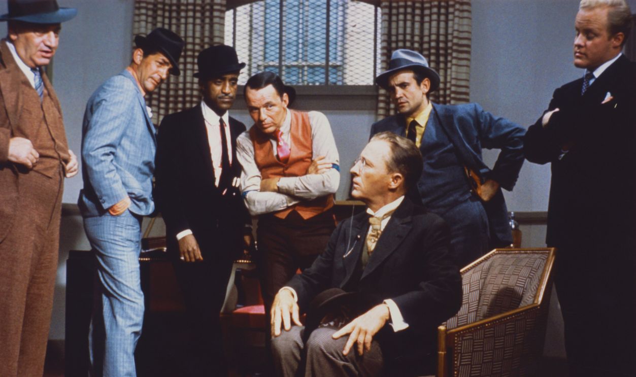 Gettyimages - 	1492286555, Robin And The 7 Hoods Robin and the 7 Hoods' 1964 comedy musical starring Frank Sinatra, Dean Martin, Bing Crosby, Sammy Davis Jr, Richard Bakalyan, Phillip Crosby and Hank Henry.