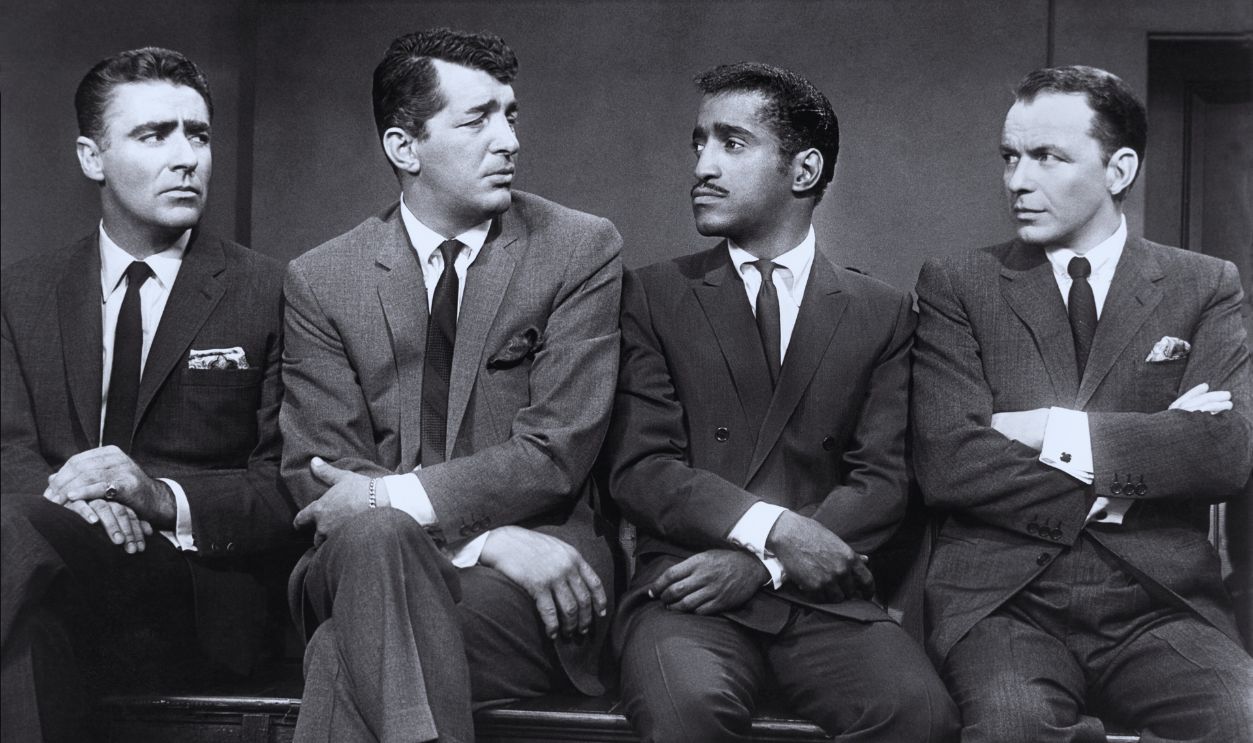 Gettyimages - 142629754, Ocean's Eleven Rat Pack The stars of the film, 'Ocean's Eleven, Hollywood, California, 1960. L-R Peter Lawford, Dean Martin, Sammy Davis, Frank Sinatra.