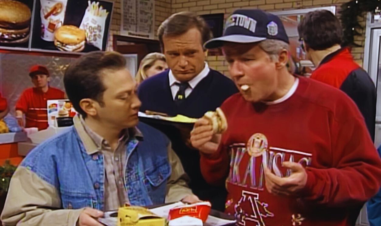  Screenshot from President Bill Clinton at McDonald's – Saturday Night Live (1992)