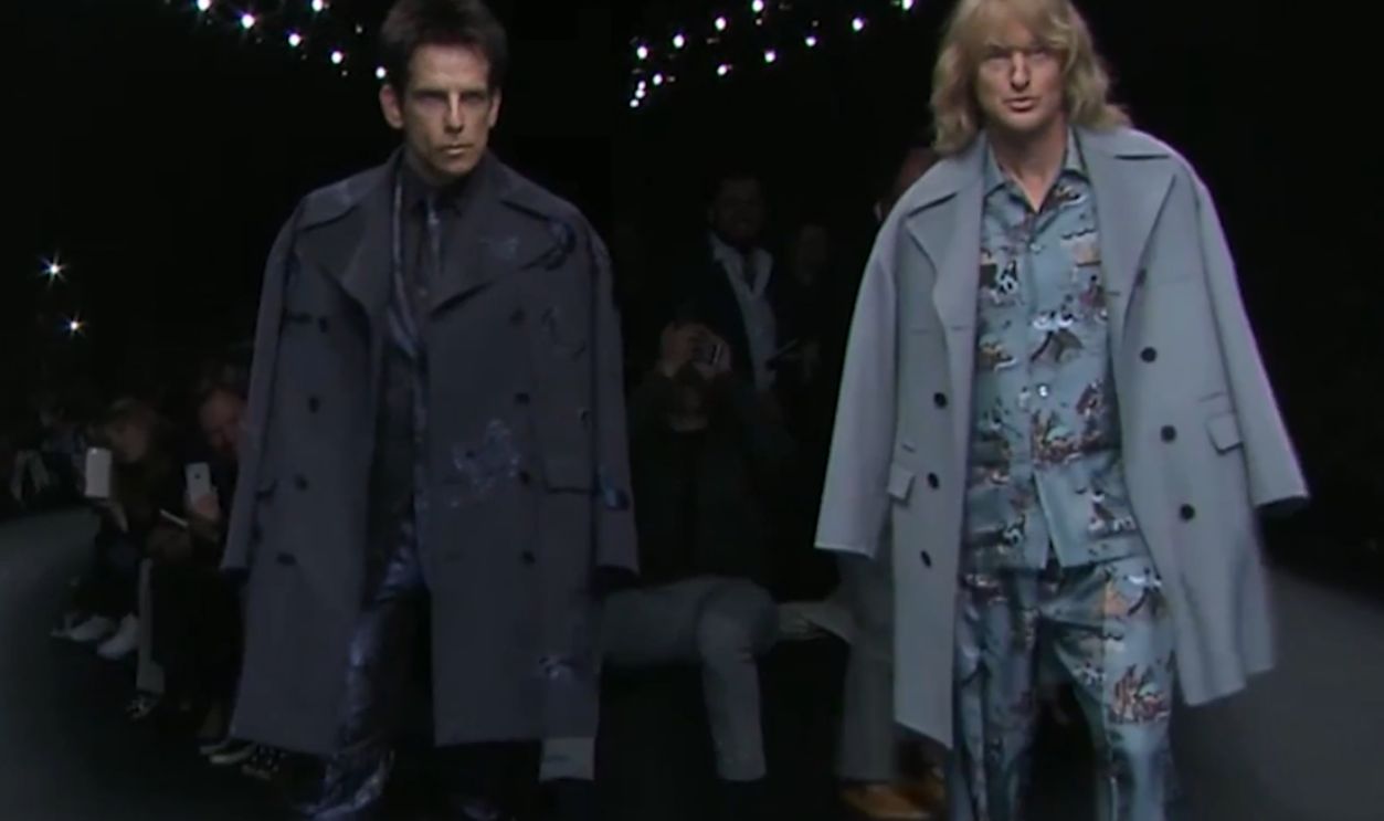 Ben Stiller and Owen Wilson as Zoolander and Hansel at Valentino 2015