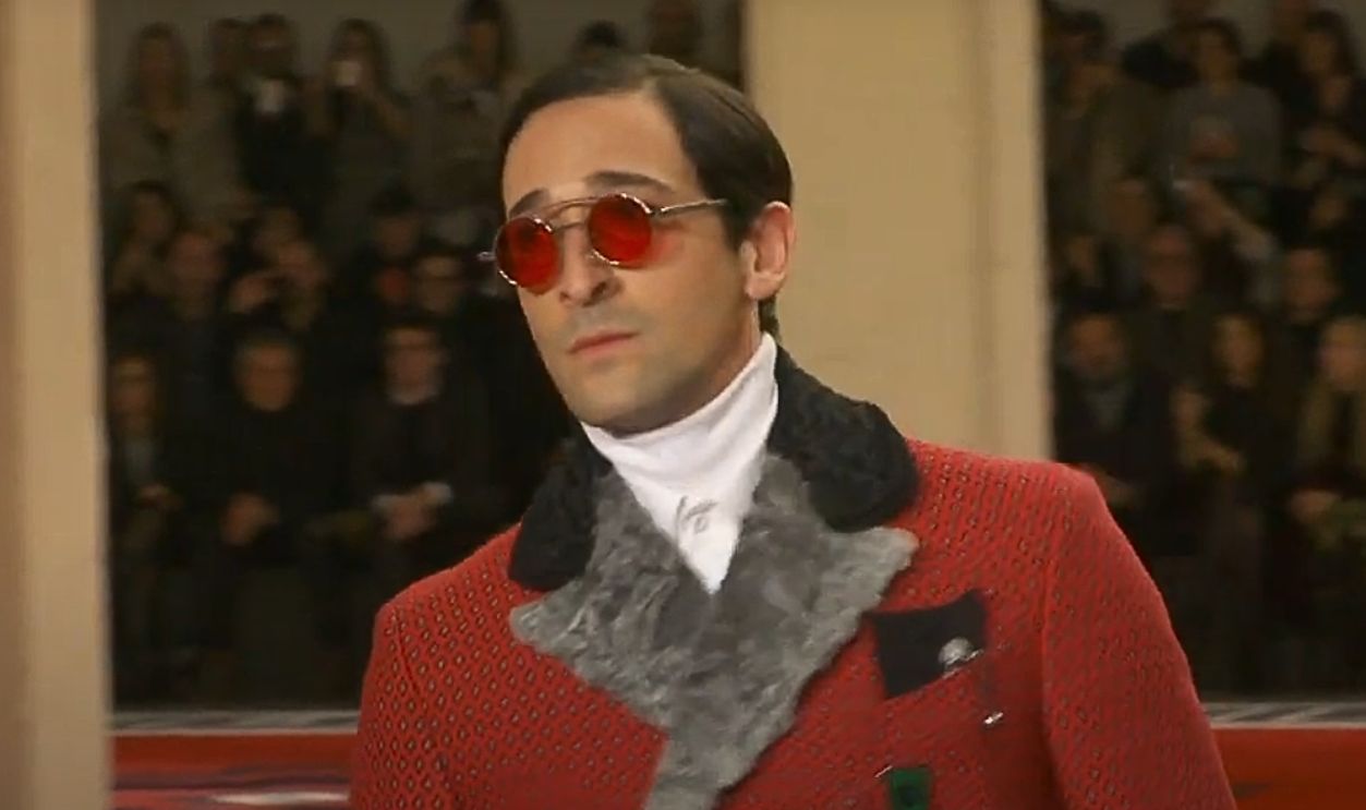 Adrien Brody at Prada Fall/Winter 2012
