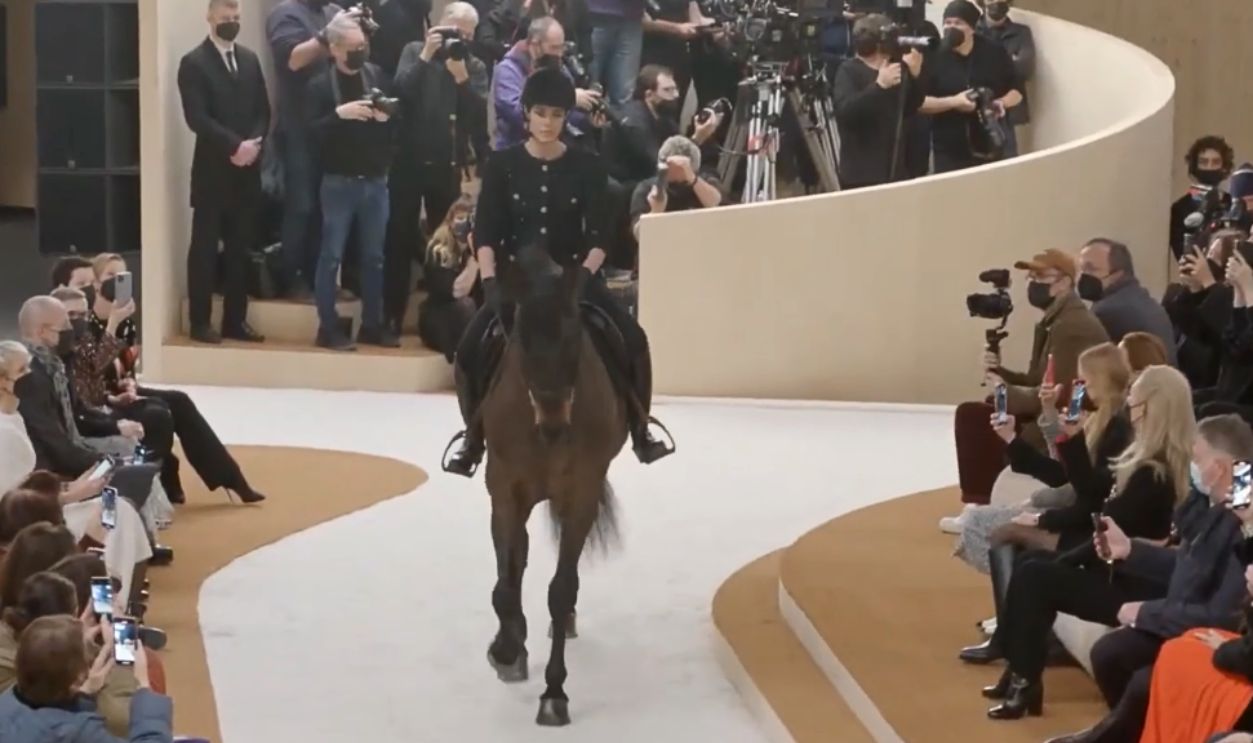 Charlotte Casiraghi on Horseback at Chanel Spring 2022