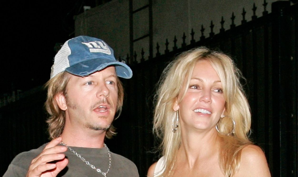 David Spade and Heather Locklear are seen on July 20, 2006 in Los Angeles, California.