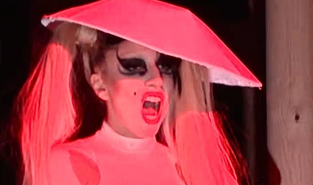 Lady Gaga At Mugler Fall 2011