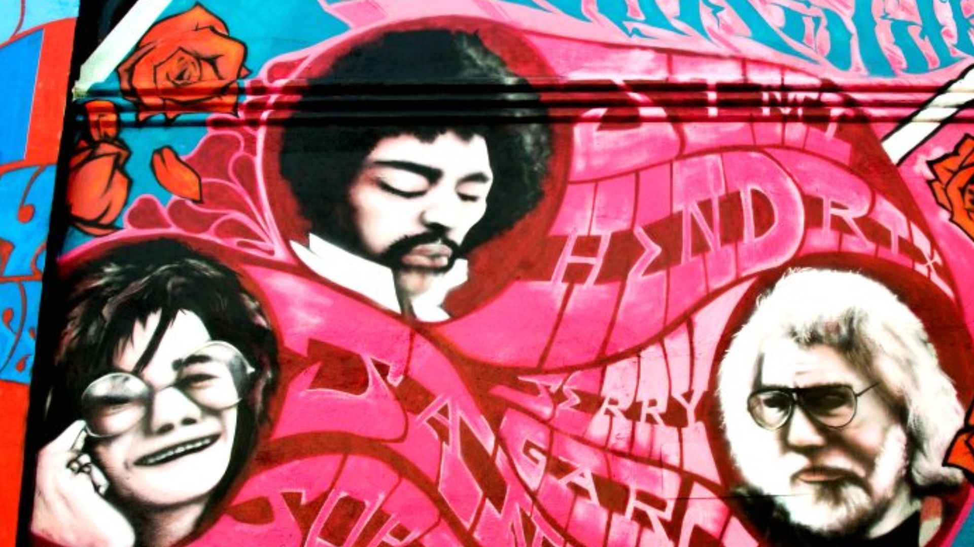 File:Psychedelic Haight Street Mural; Joplin, Hendrix, Garcia.jpg