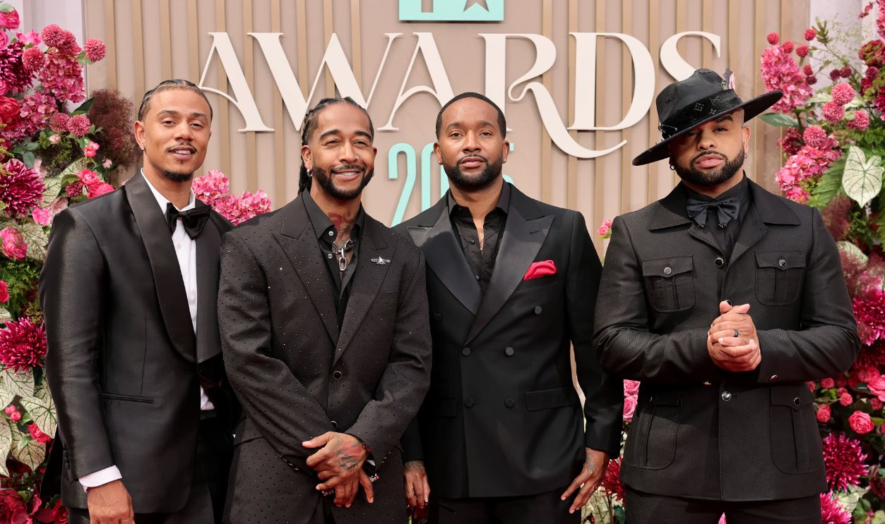 Gettyimages - 2219386019, 2025 BET Awards - Arrivals LOS ANGELES, CALIFORNIA - JUNE 09: (L-R) Lil' Fizz, Omarion, J-Boog, and Raz-B of B2K attend the 2025 BET Awards at Peacock Theater on June 09, 2025 in Los Angeles, California.