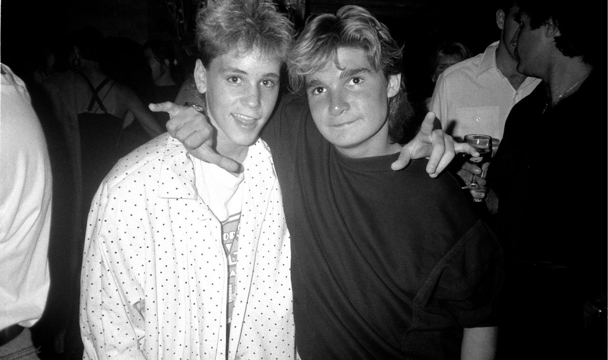 Corey Haim and Corey Feldman at the Tunnel