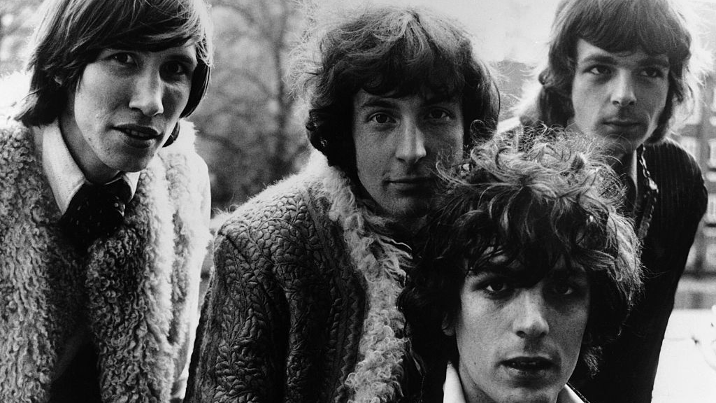 The British pop group Pink Floyd, (l to r) Roger Waters, Nick Mason, Syd Barrett and Richard Wright.