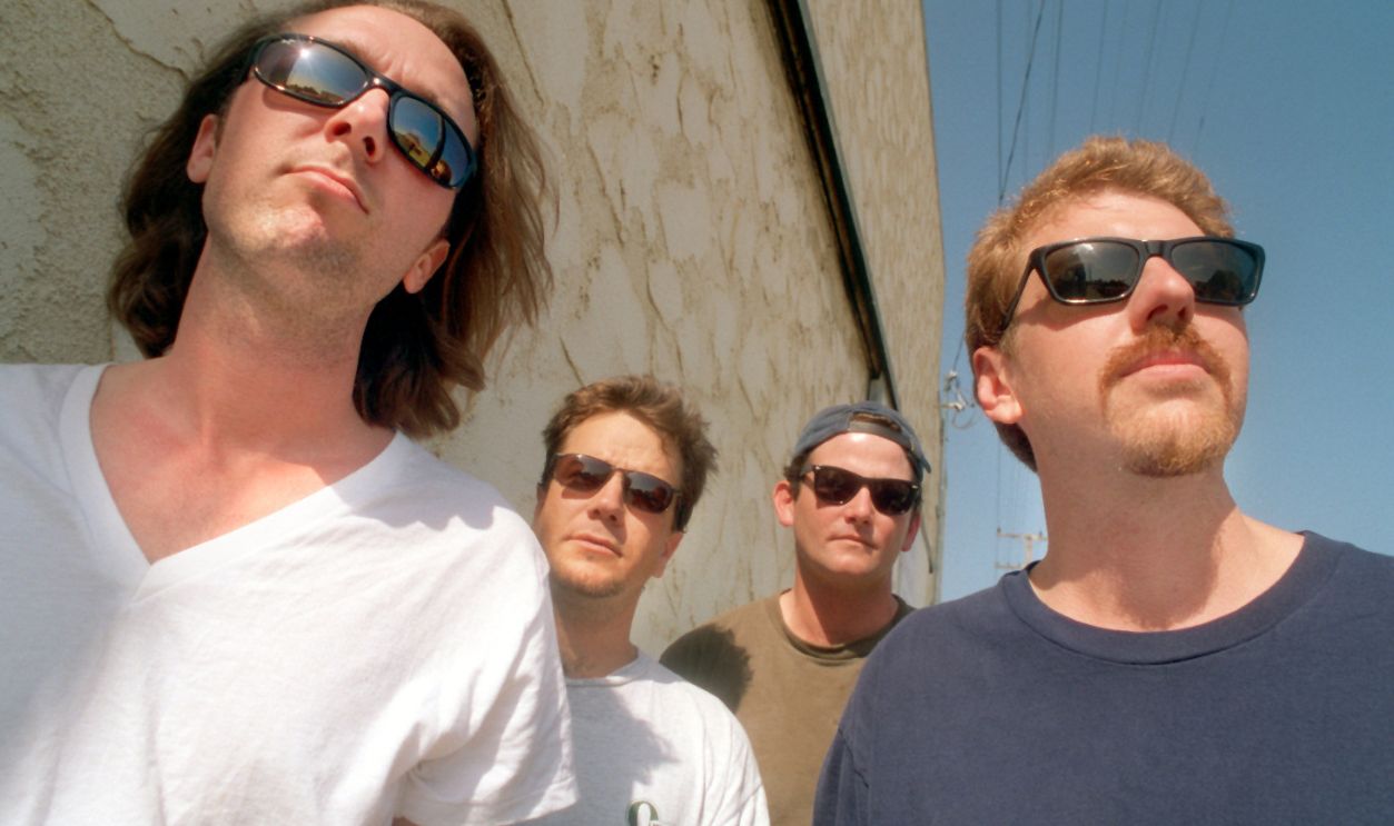 Primitive Radio Gods are, left to right, singer/guitarist Chris O'Connor, drummer Tim Lauterio , guitarist Luke McAuliffe, and bassist Jeff Sparks.