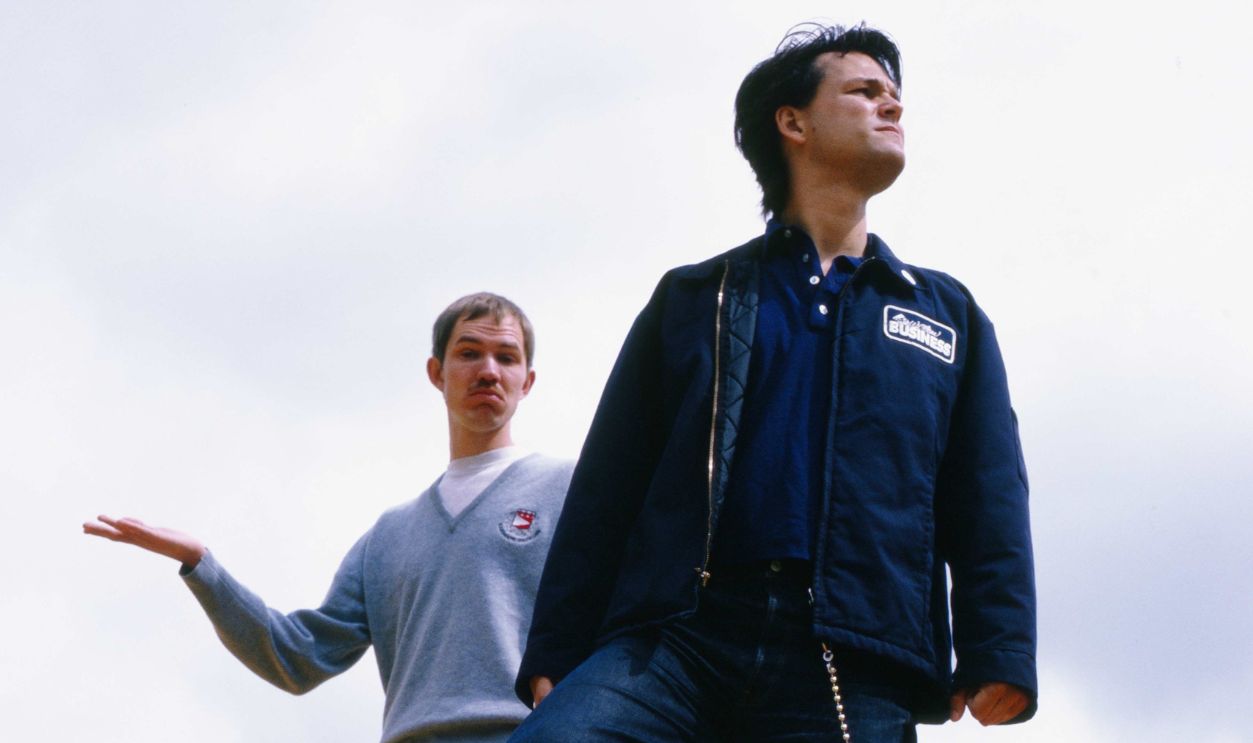 Photo of WHALE; Whale, Ladbroke Grove, London, 1998, Posed group portrait in Ladbroke Grove - Cia Berg (lying down, Gordon Cyrus (L) and Henrik Schyffert