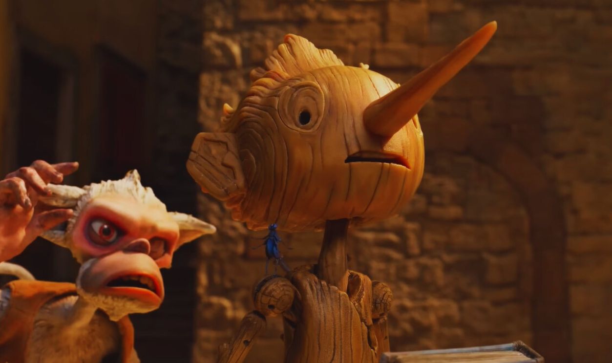 Screenshot from Guillermo del Toro’s Pinocchio (2022)