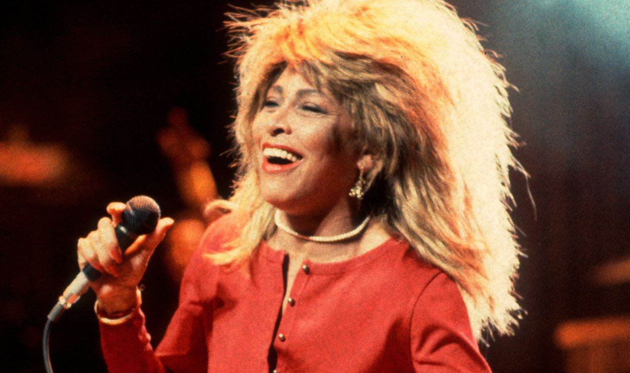 American R&B and Pop singer Tina Turner performs onstage at the Poplar Creek Music Theater, Hoffman Estates, Illinois, September 12, 1987. 