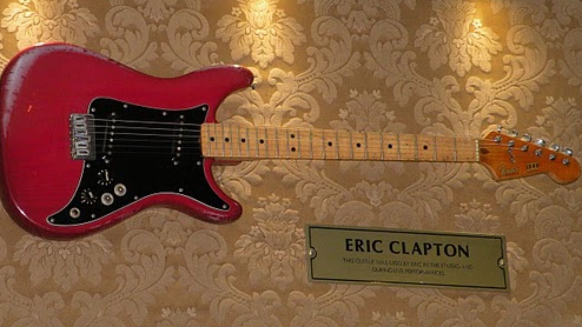 File:Hard Rock Cafe London Clapton's guitar Fender.JPG