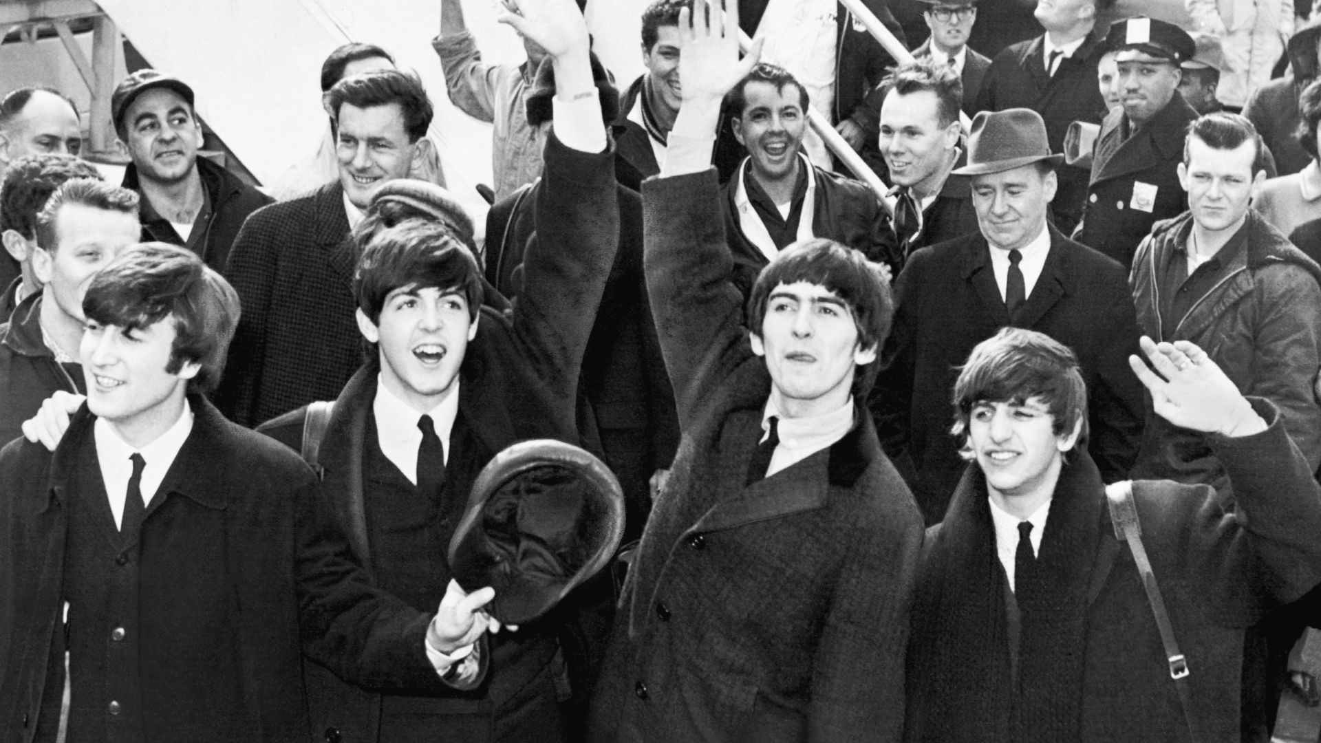 File:The Beatles arrive at JFK Airport.jpg