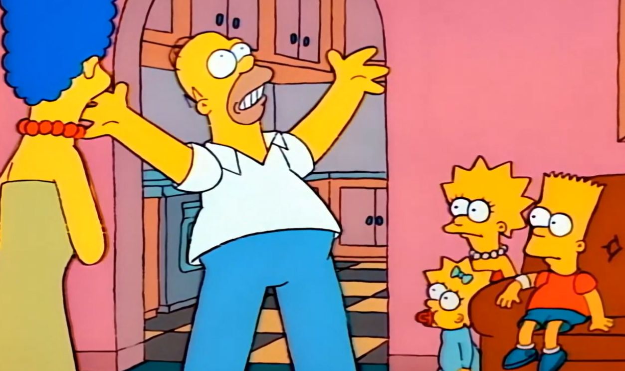 Screenshot from The Simpsons, Fox (1989)  