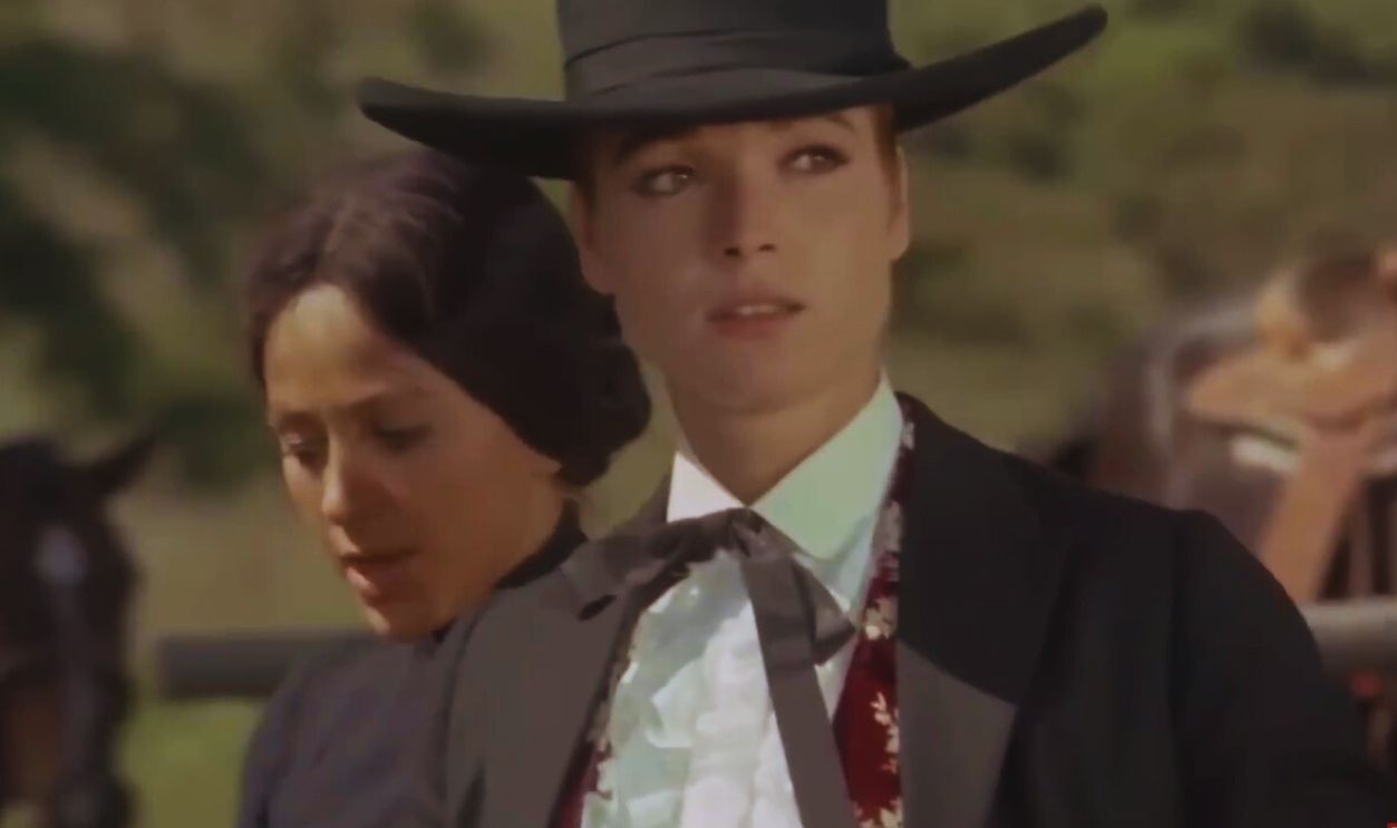 Screenshot from The Belle Starr Story (1968)
