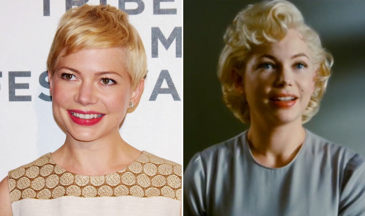 David Shankbone and Screenshot from My Week With Marilyn (2011)