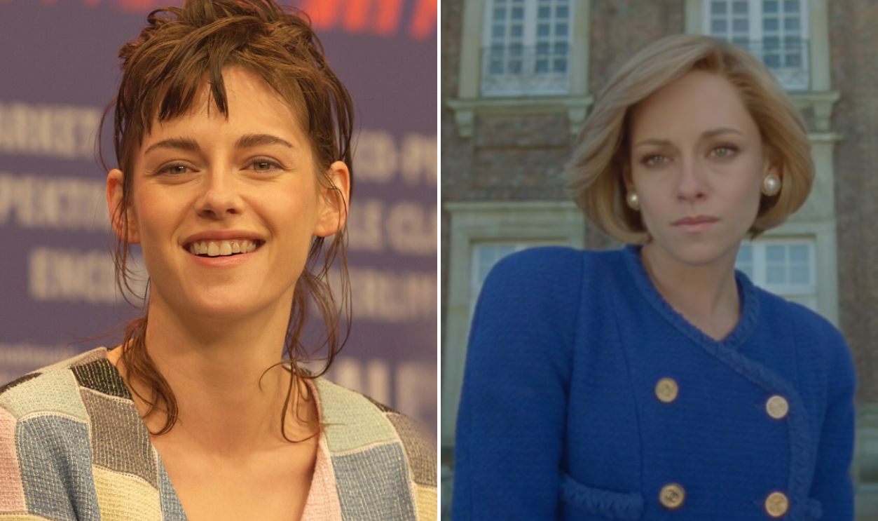 Elena Ternovaja and Screenshot from Spencer (2021)