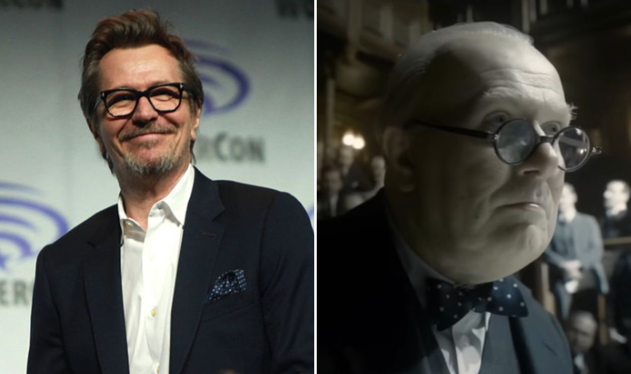 Gage Skidmore from Peoria, AZ, United States of America and Screenshot from Darkest Hour (2017)