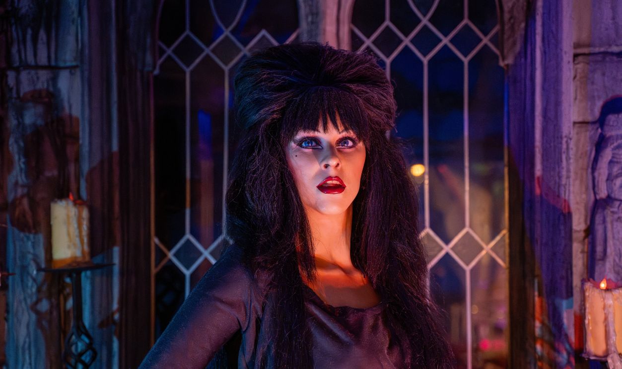 Cassandra Peterson wax statue at the Niagara Falls Movieland Wax Museum. Niagara Falls, Canada - September 20, 2024.