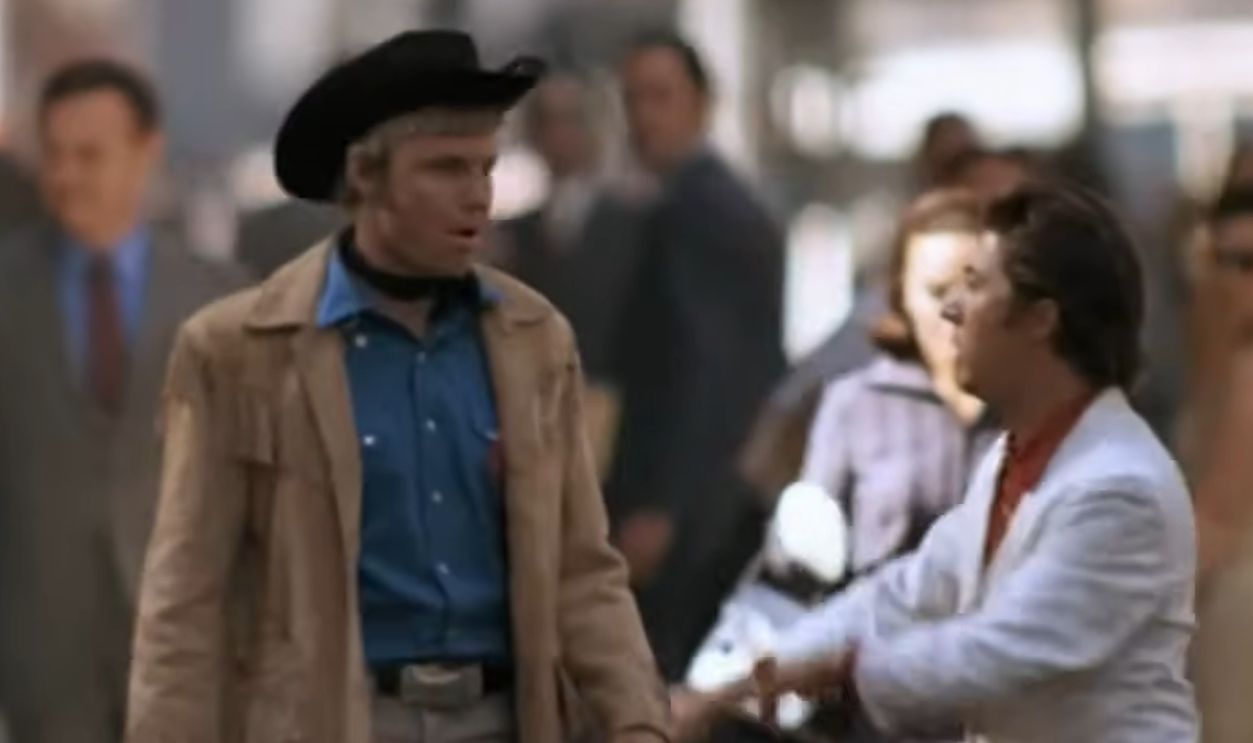 Screenshot from Midnight Cowboy (1969)