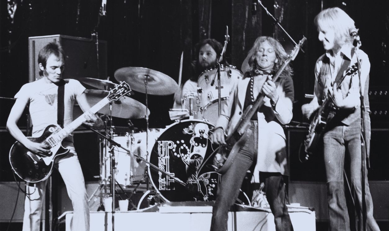  Gettyimages - 81441297, Music File Photos - The 1970s - by Chris Walter Humble Pie 1974 Steve Marriott Jerry Shirley Greg Ridley Clem Clempson 