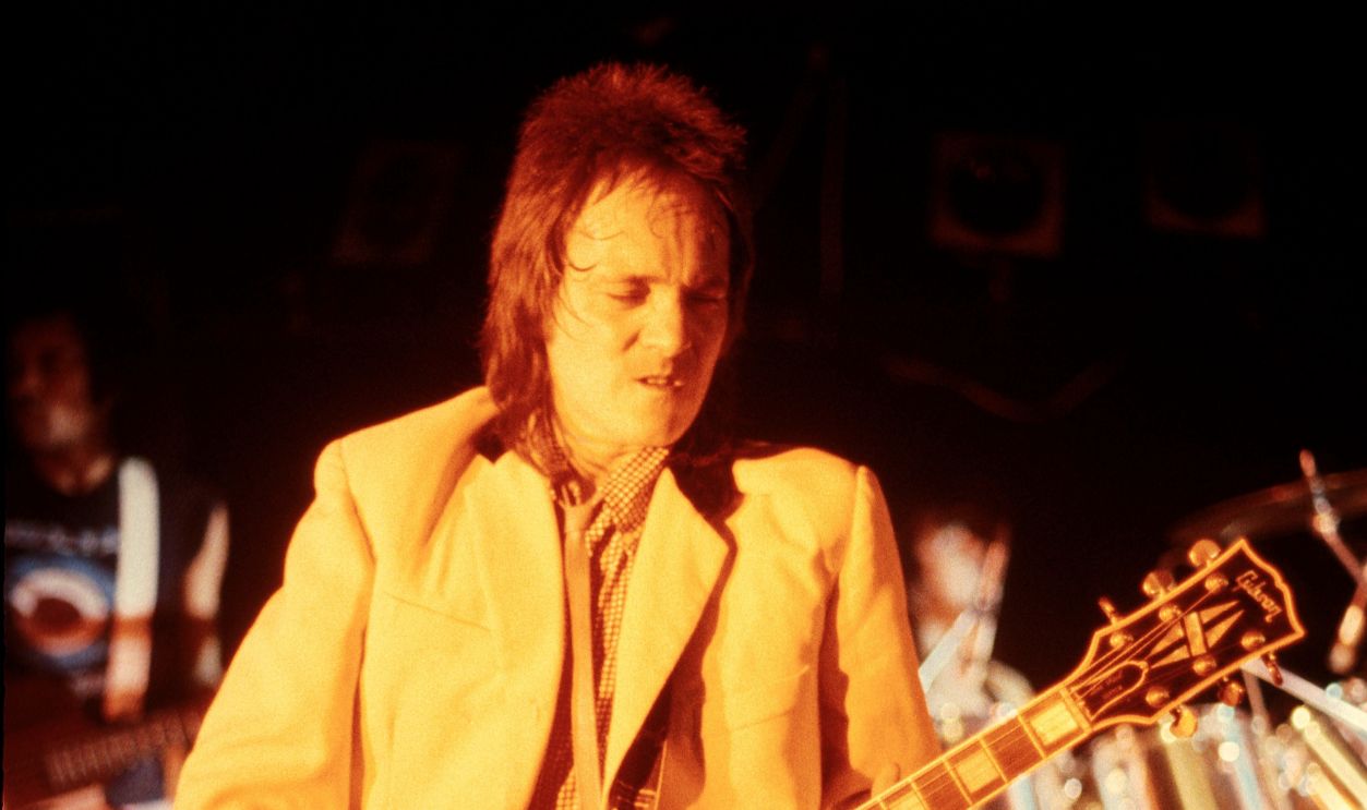 Gettyimages - 2171813911, Steve Marriott - Humble Pie Guitarist, singer and songwriter Steve Marriott of Humble Pie is shown performing on stage during a live concert appearance on February 8, 1980 in Willamantic, Connecticut. 
