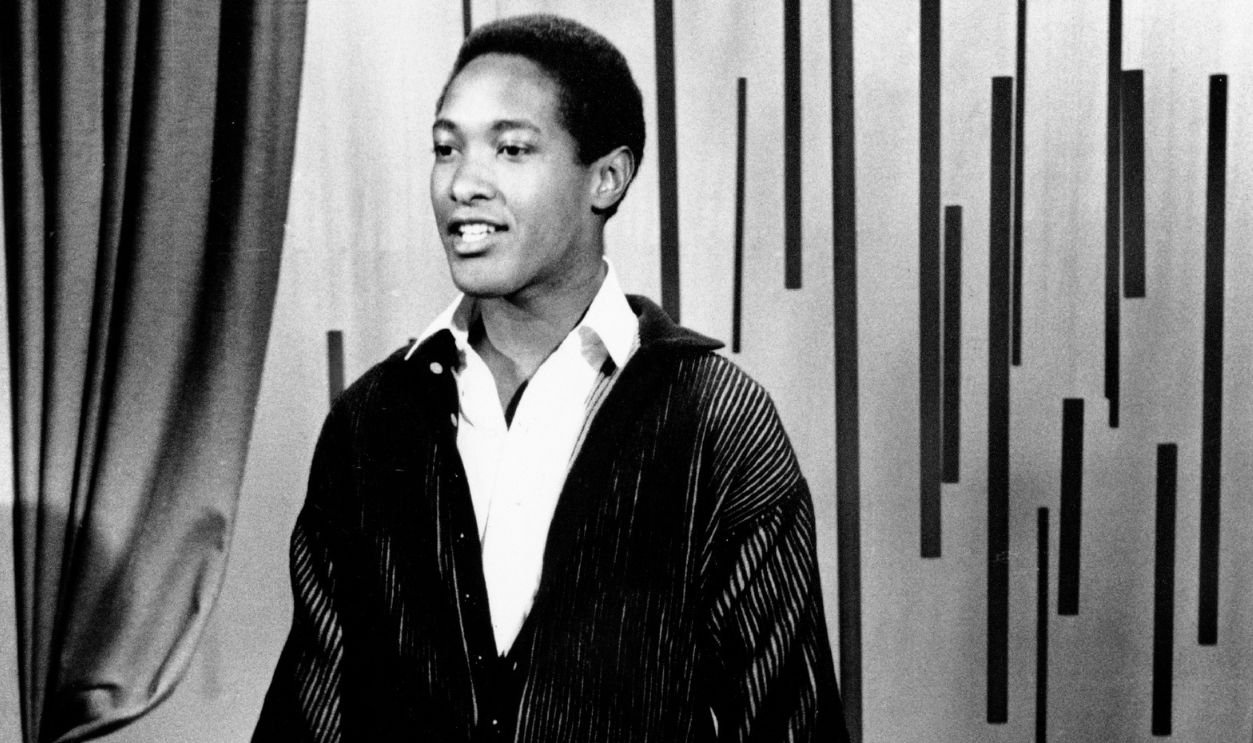Soul singer Sam Cooke performs on a TV show circa 1960.
