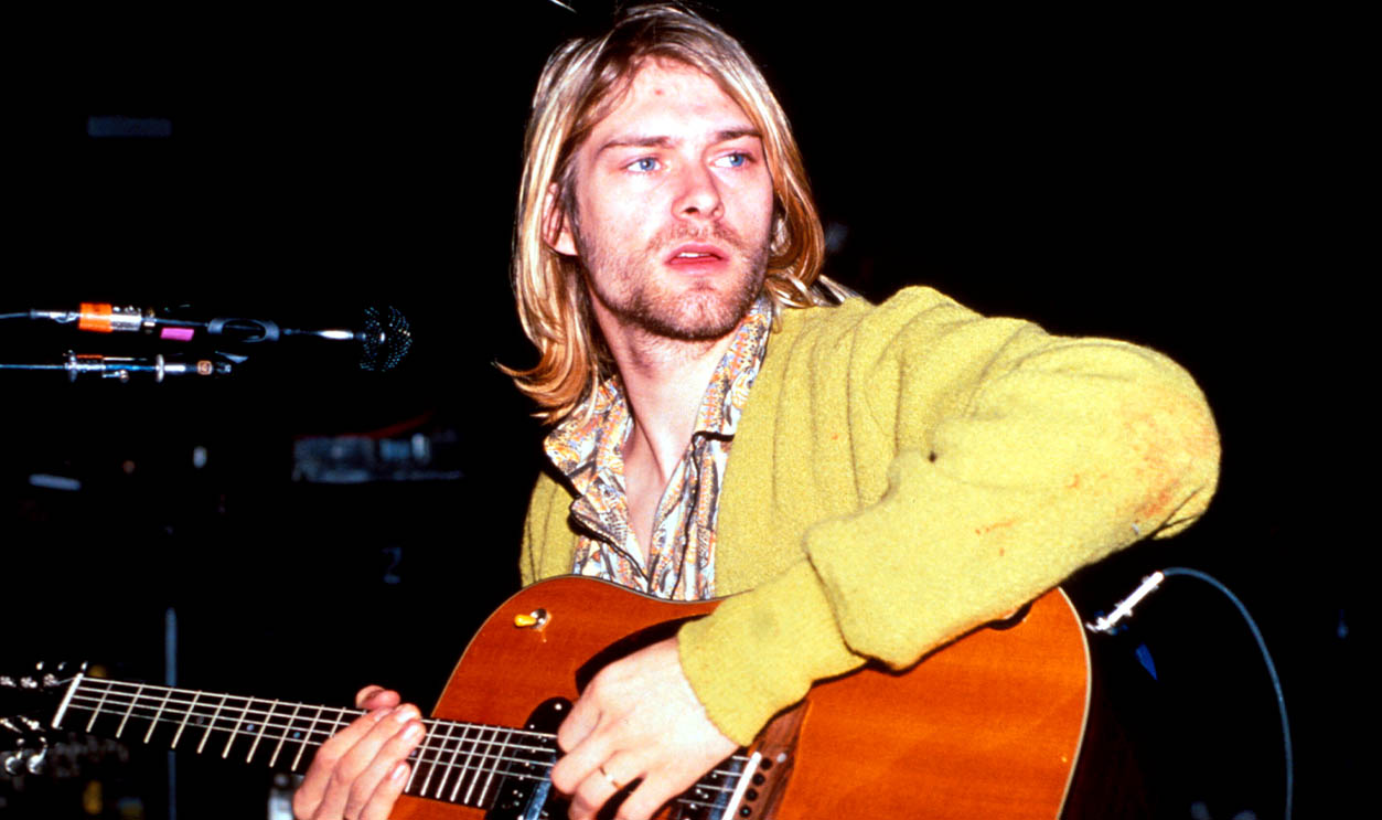 Kurt Cobain of Nirvana during Nirvana in New York, New York