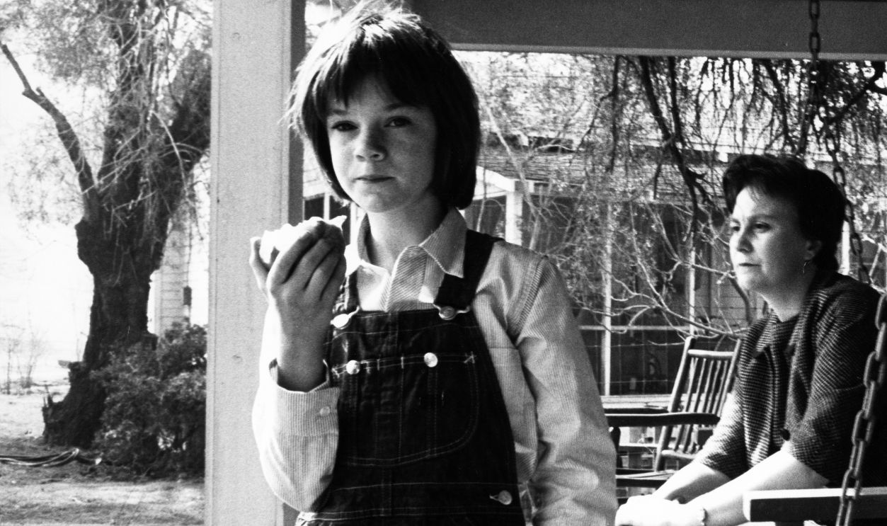 Mary Badham And Harper Lee Actress Mary Badham and writter Harper Lee in the set of the film