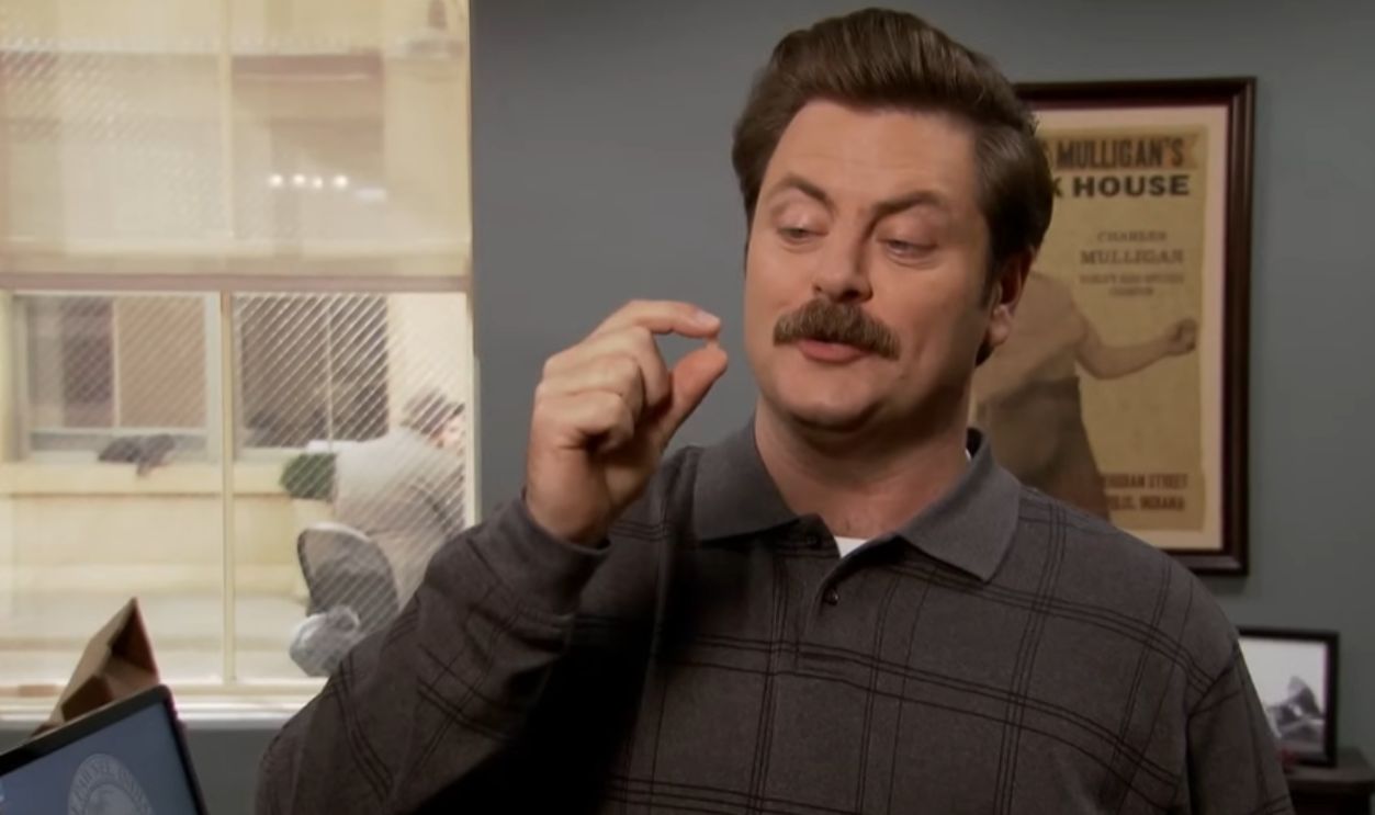 Screenshot from Parks and Recreation, NBC (2009-2015)