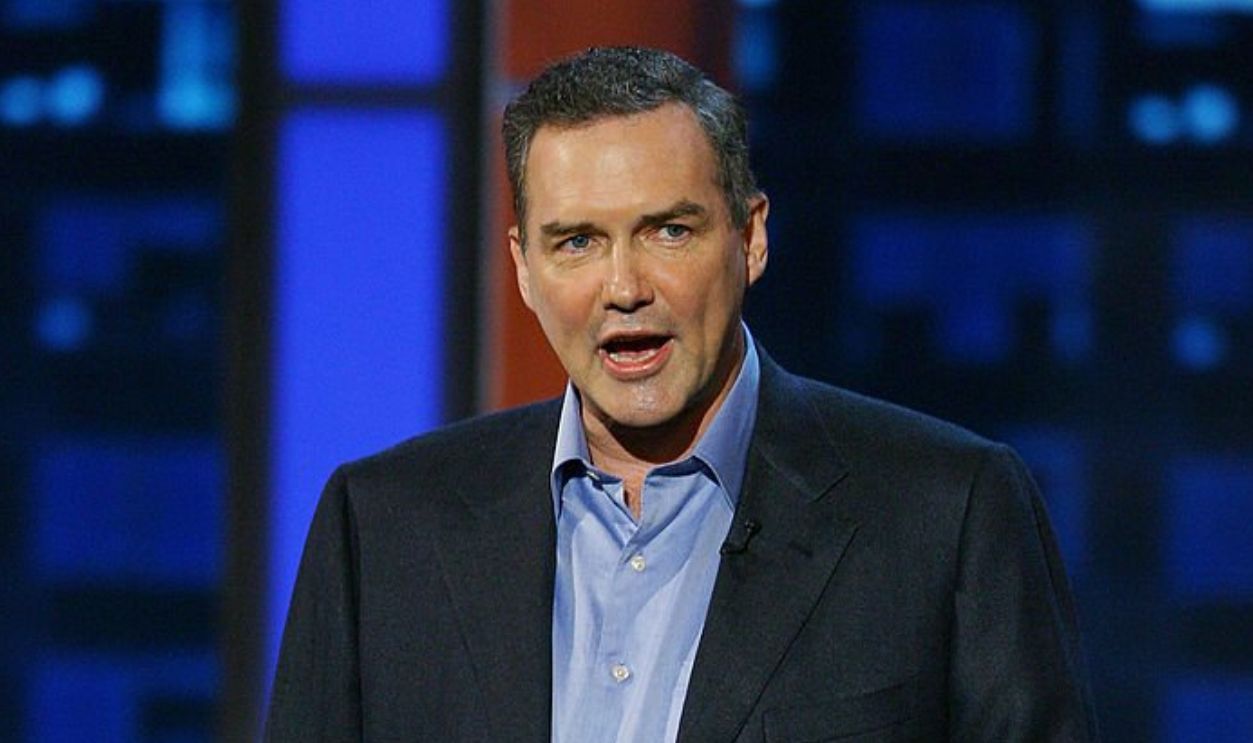 LOS ANGELES, CA - AUGUST 03: Comedian Norm Macdonald on stage at the 'Comedy Central Roast Of Bob Saget' on the Warner Brothers Lot on August 3, 2008 in Burbank, California.