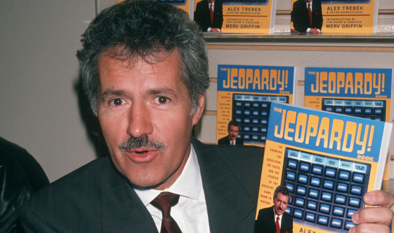 Game Show Host Alex Trebek attending 