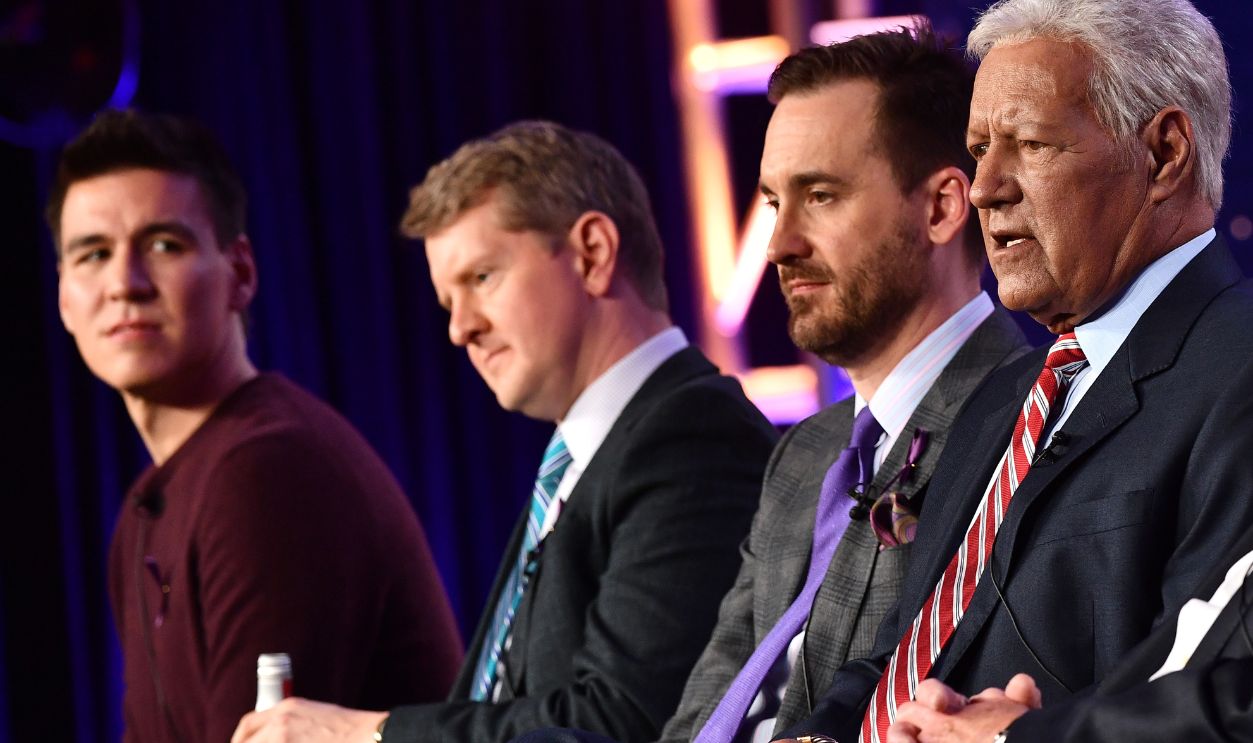 James Holzhauer, Ken Jennings, Brad Rutter and Alex Trebek of 'Jeopardy'