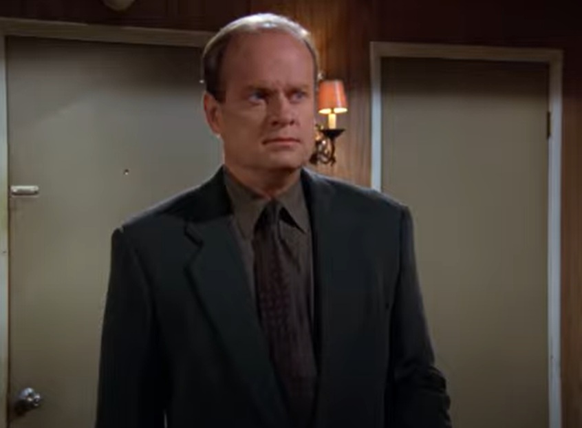 A visually captivating still taken from a pivotal moment in the television series Frasier (1993-2004)