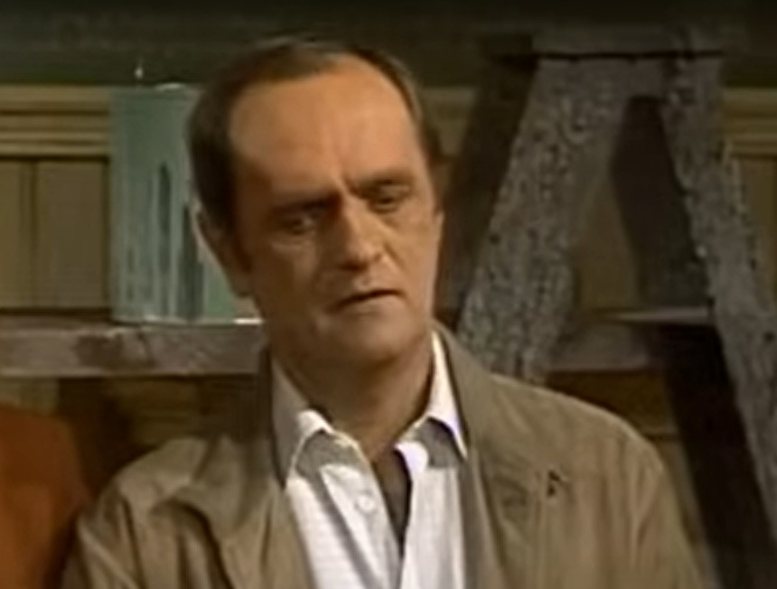 A visually captivating still taken from a pivotal moment in the television series Newhart (1982-1990)