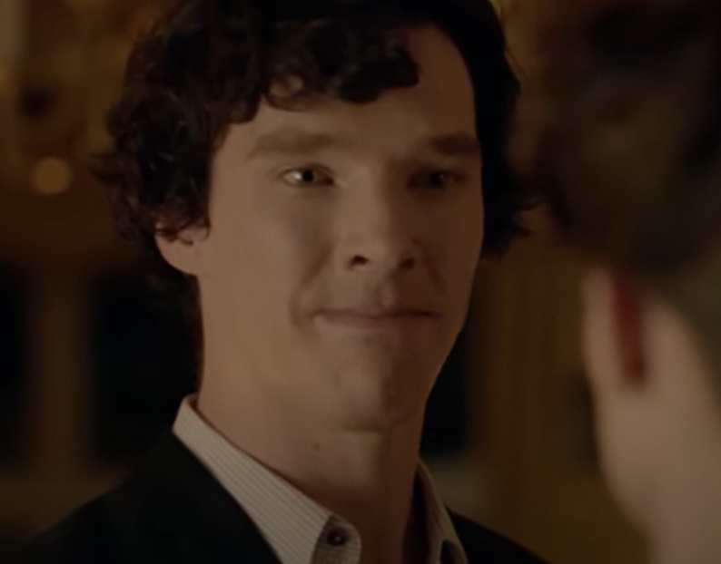 A visually captivating still taken from a pivotal moment in the television series Sherlock (2010-2017)