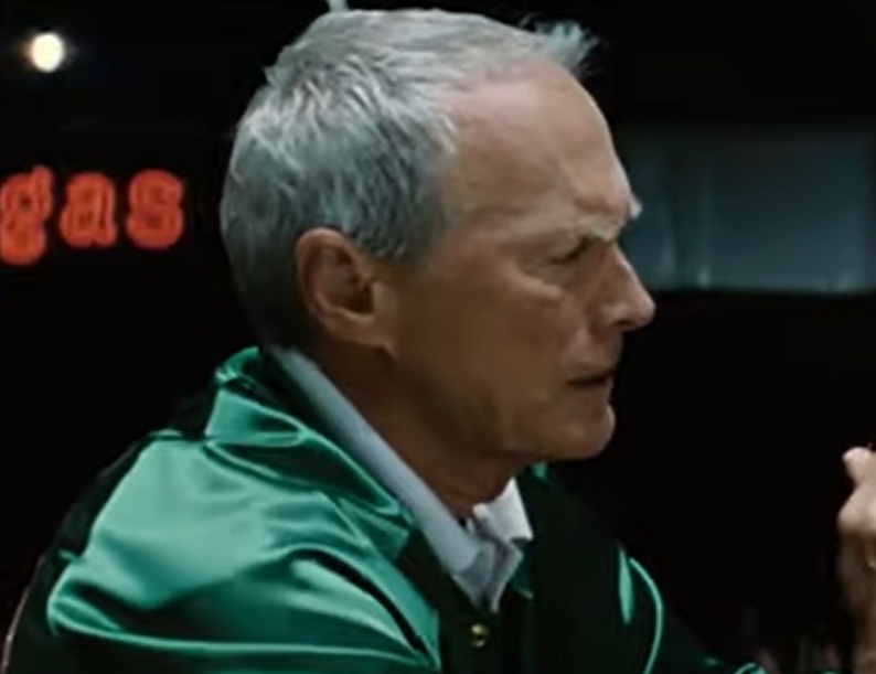 A visually captivating still taken from a pivotal moment in the film Million Dollar Baby (2004)