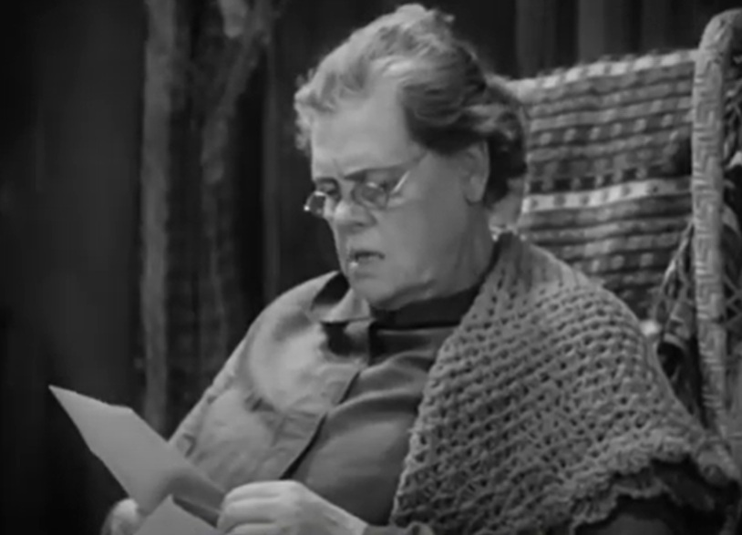 A visually captivating still taken from a pivotal moment in the film Min and Bill (1930)