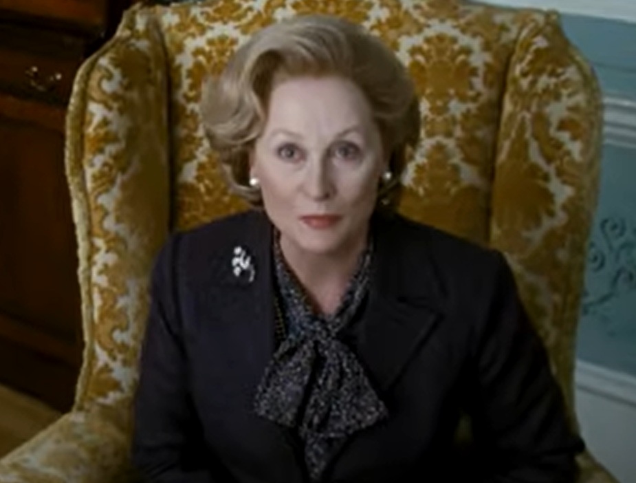 A visually captivating still taken from a pivotal moment in the film The Iron Lady (2011)