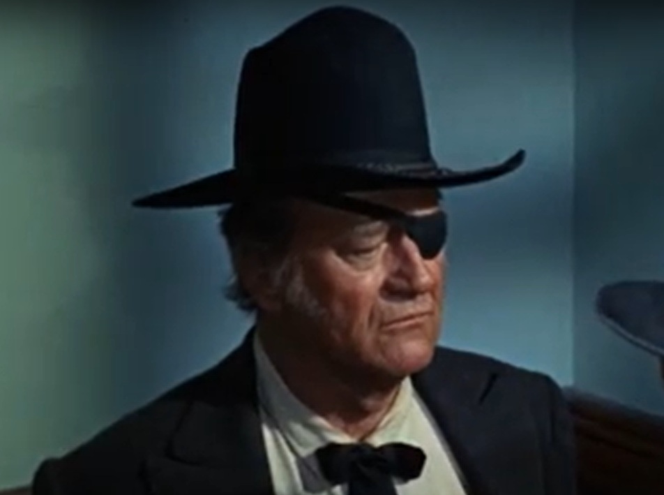 A visually captivating still taken from a pivotal moment in the film True Grit (1969)