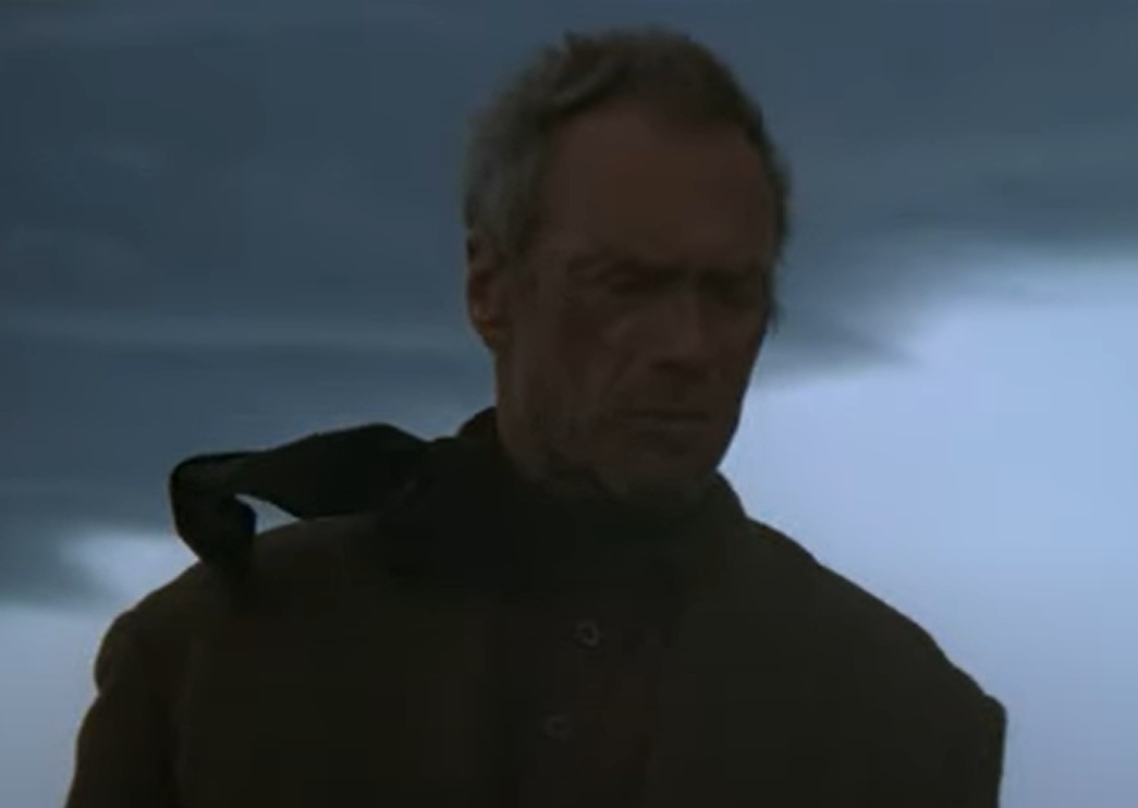 A visually captivating still taken from a pivotal moment in the film Unforgiven (1992)