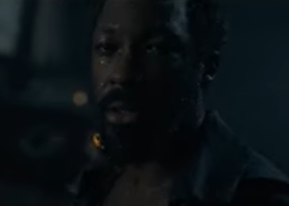 A visually captivating still taken from a pivotal moment in the film The Last Voyage of the Demeter (2023)