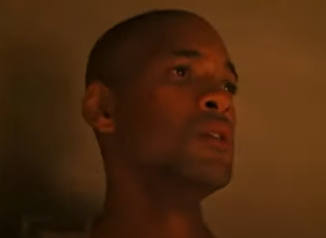 A visually captivating still taken from a pivotal moment in the film I Am Legend (2007)