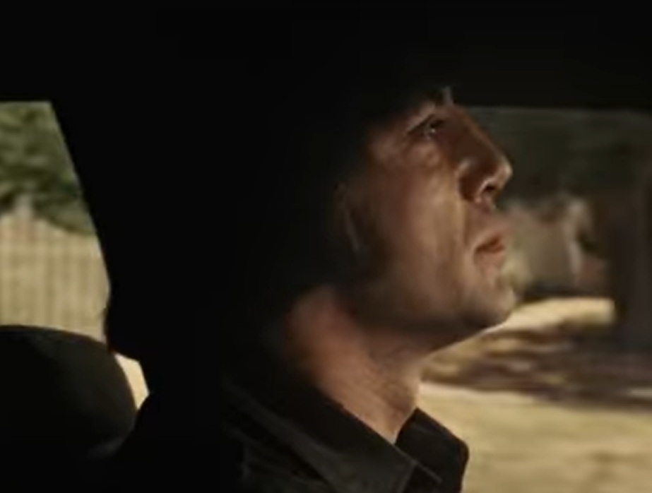 A visually captivating still taken from a pivotal moment in the film No Country for Old Men (2007)