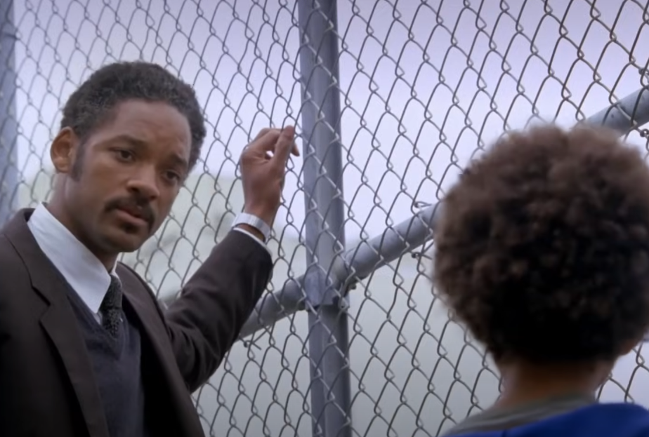 Screenshot of the movie The Pursuit of Happyness