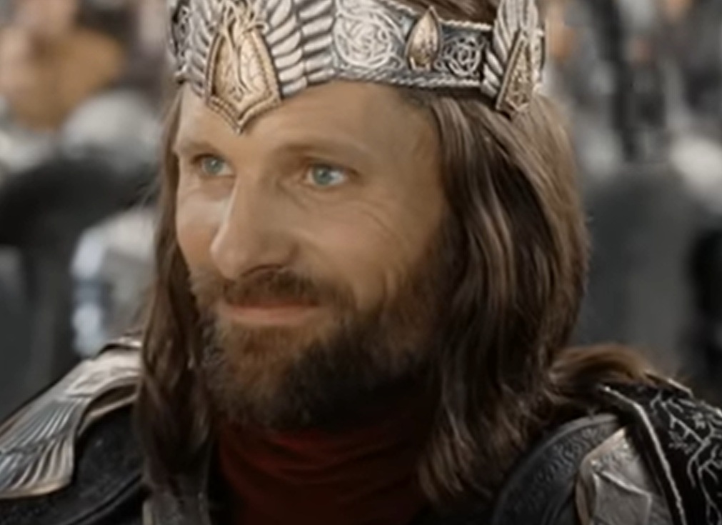 A visually captivating still taken from a pivotal moment in the film The Lord of the Rings: The Return of the King (2003)