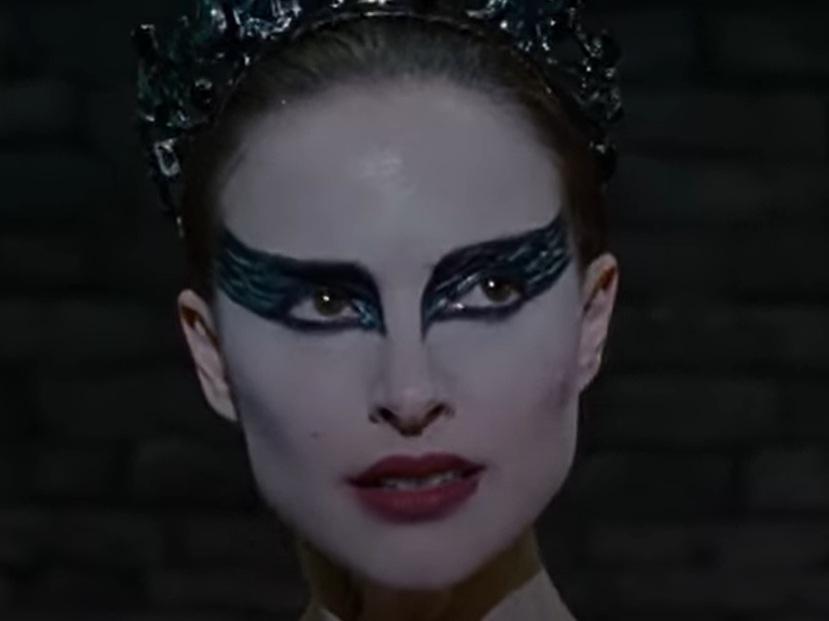A visually captivating still taken from a pivotal moment in the film Black Swan (2010)