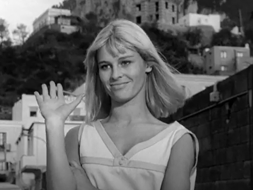 A visually captivating still taken from a pivotal moment in the film Darling (1965)