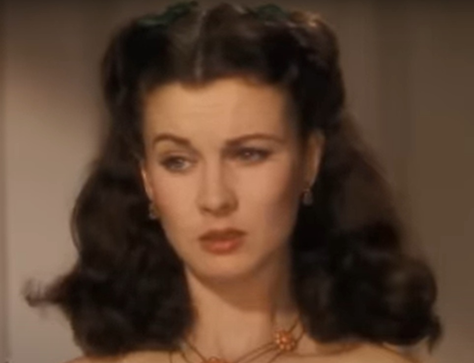 A visually captivating still taken from a pivotal moment in the film Gone with the Wind (1939)